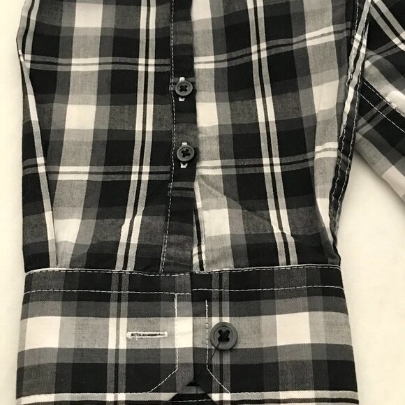 Alfani Men Slim Fit Plaid Long Sleeve Button-Down Shirt - Picture 9 of 14